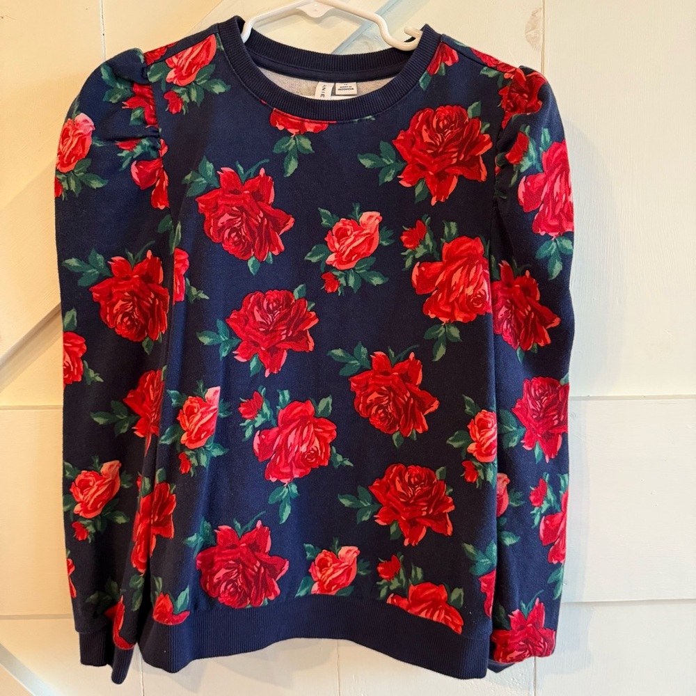 American Girl x Janie and Jack Wrapped in Roses Party Top 12 Puff Sleeves